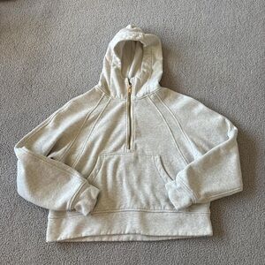 Gray Half-Zip Hoodie